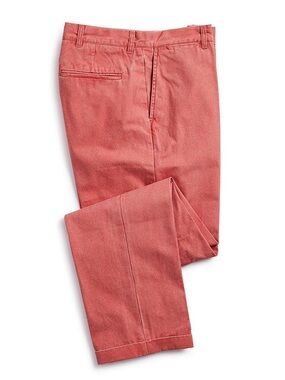 Murray’s Toggery Shop Nantucket Red Flat Front Chino Pants 38x28 Preppy Coastal